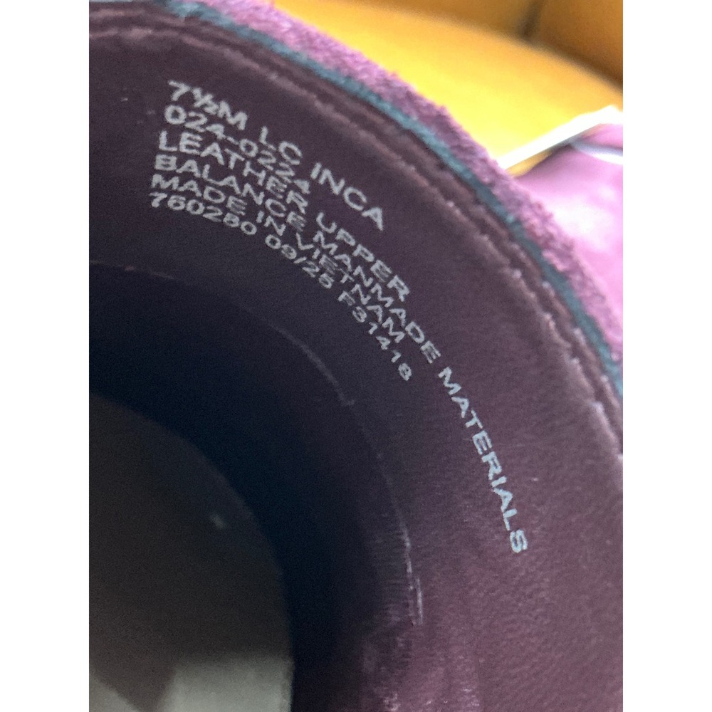 Liz Claiborne Inca Penny Loafers Womens 7.5 Wine New Suede Memory Foam Flats - Picture 6 of 8